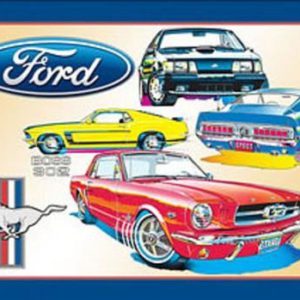 Ford Mustang Metal Sign