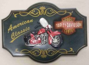 Harley Davidson 3D American Classic Wall Plaque