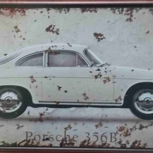 Porsche 356B Embossed Metal License Plate