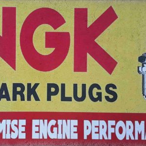 NGK Spark Plugs Metal Sign