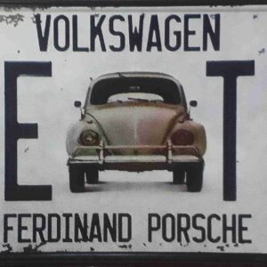 Volkswagen Ferdinand Porsche Metal License Plate
