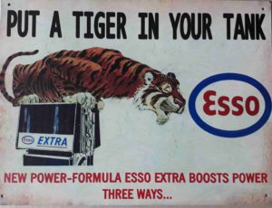 Esso Extra Put a Tiger In Your Tank Metal Sign