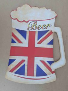 Union Jack Beer Wall Plaque