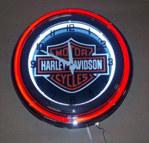 Harley-Davidson Double Neon Clock 220V