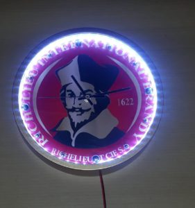 Richelieu Illuminated Clock 30cm Diameter