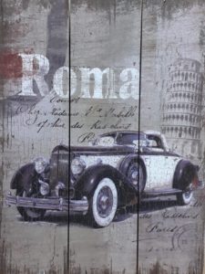 Roma Wooden Wall Plaque