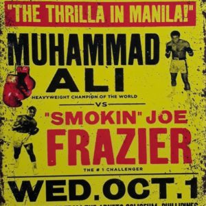 Muhammad Ali vs Joe Frazier Boxing Metal Sign
