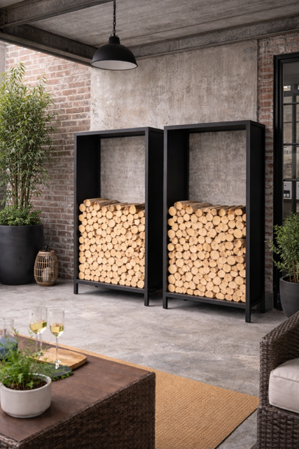 Scandi Log Rack - Large. (PLEASE INQUIRE TO ORDER) - Image 2