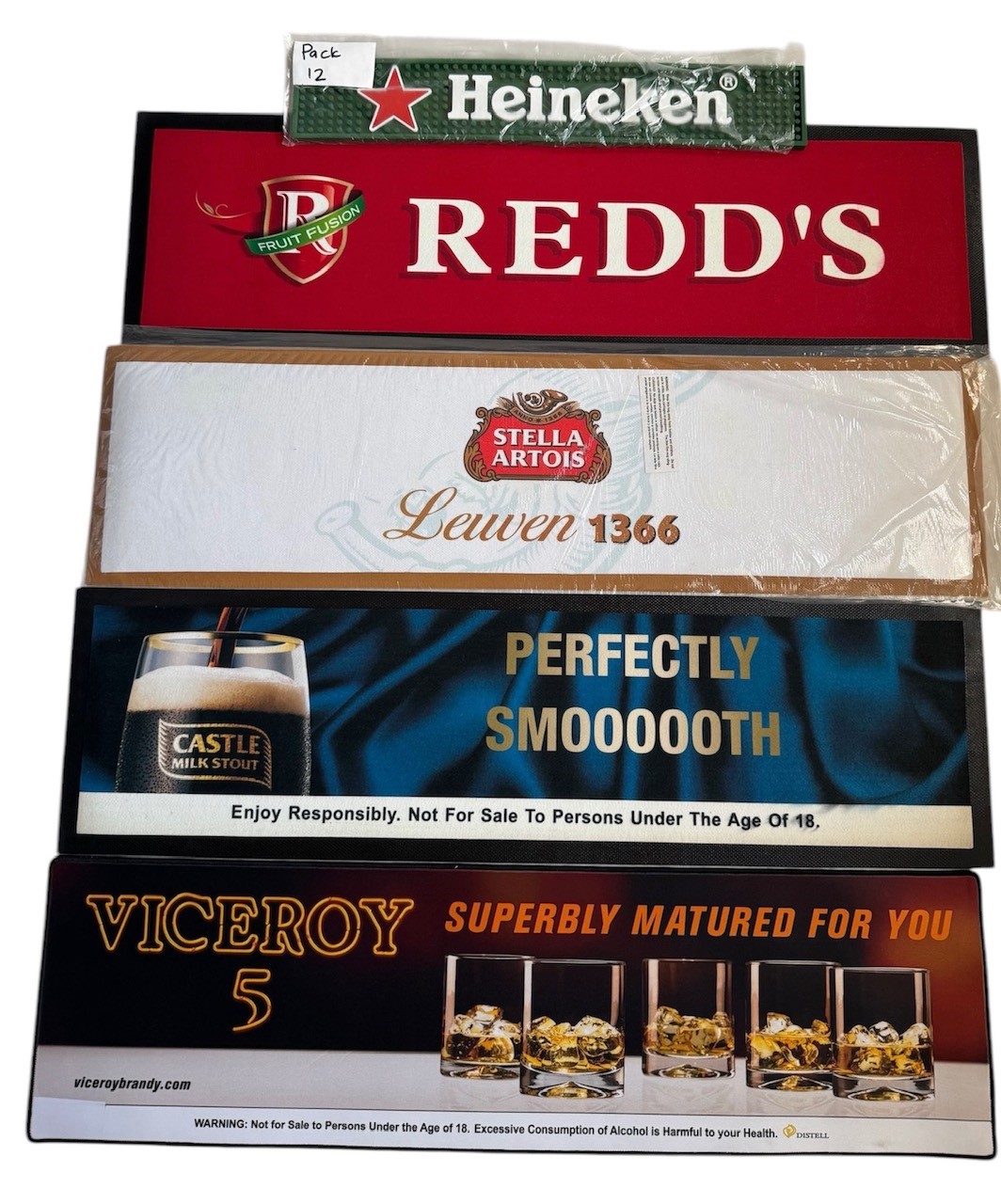 Bar Mat Randomly Selected Pack of 5 Save Up to 50%. Pack 12