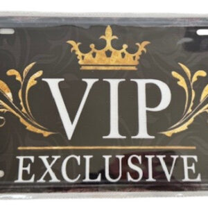 VIP Exclusive Metal License Plate